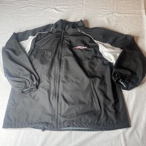 Minnesota Showcase Hockey zip jacket Sz XL Black White Light Weight Mesh Inside